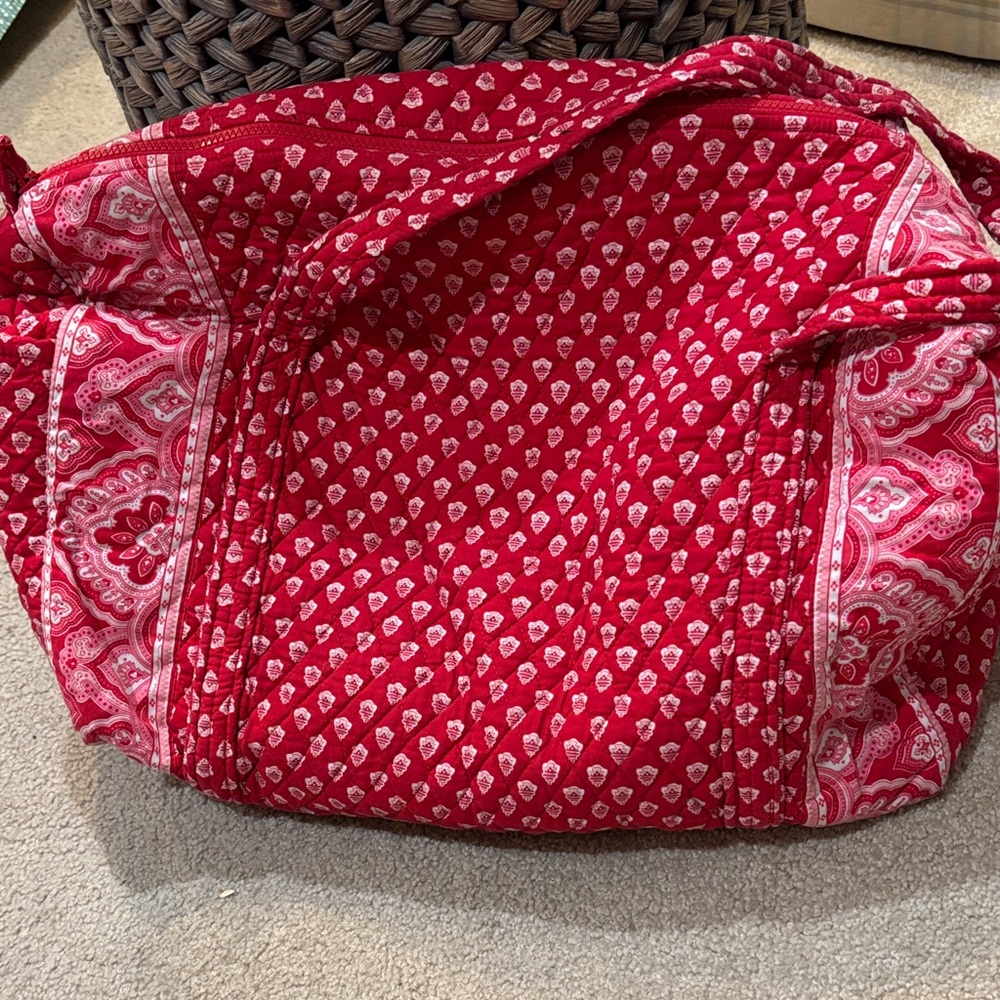 Vera Bradley Nantucket Red - Medium Duffle
